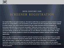 Tablet Screenshot of foxscreenings.com